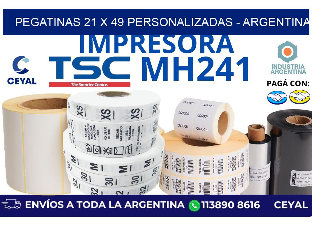 pegatinas 21 x 49 personalizadas – Argentina