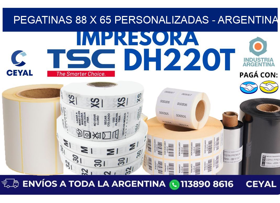 pegatinas 88 x 65 personalizadas - Argentina