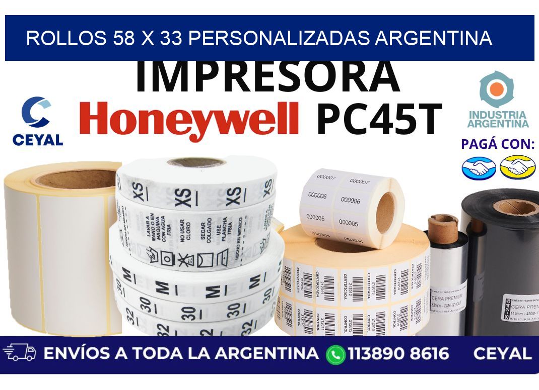 rollos 58 x 33 personalizadas argentina