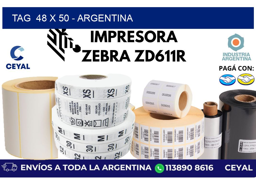 tag  48 x 50 – Argentina