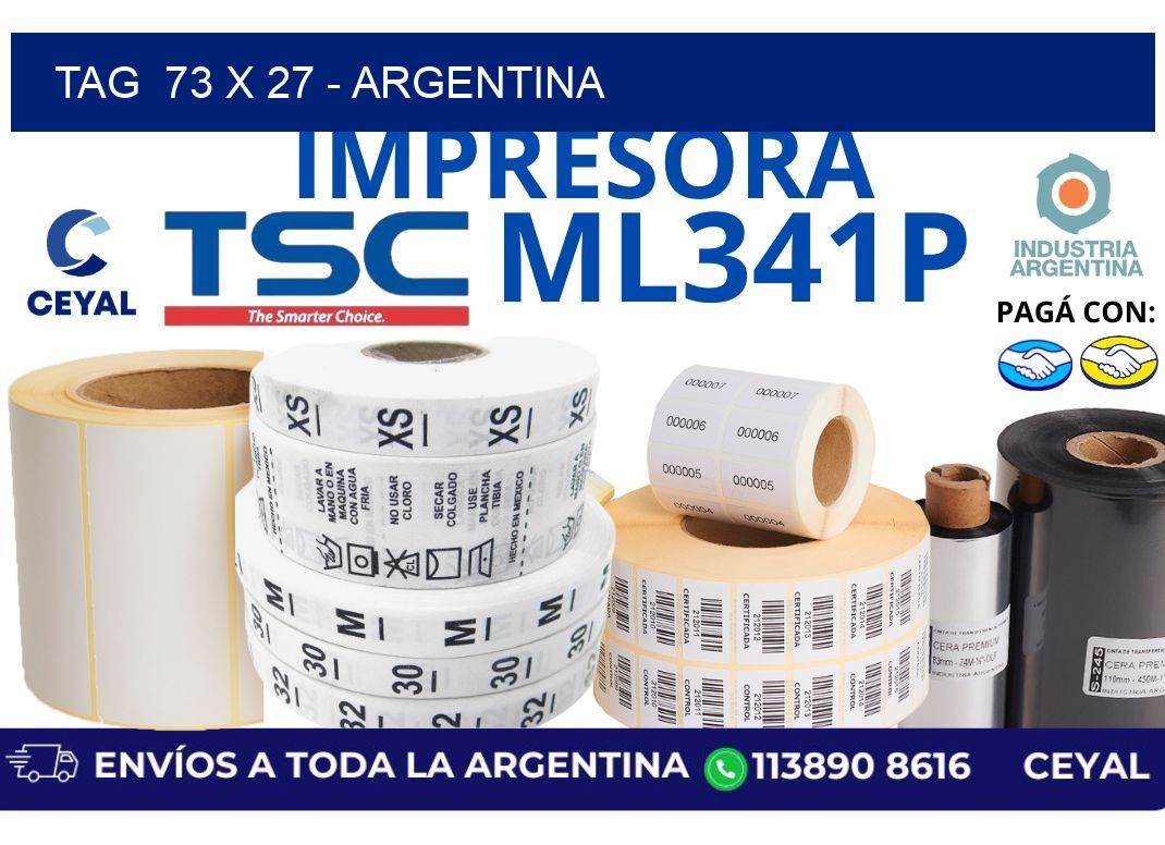 tag  73 x 27 – Argentina