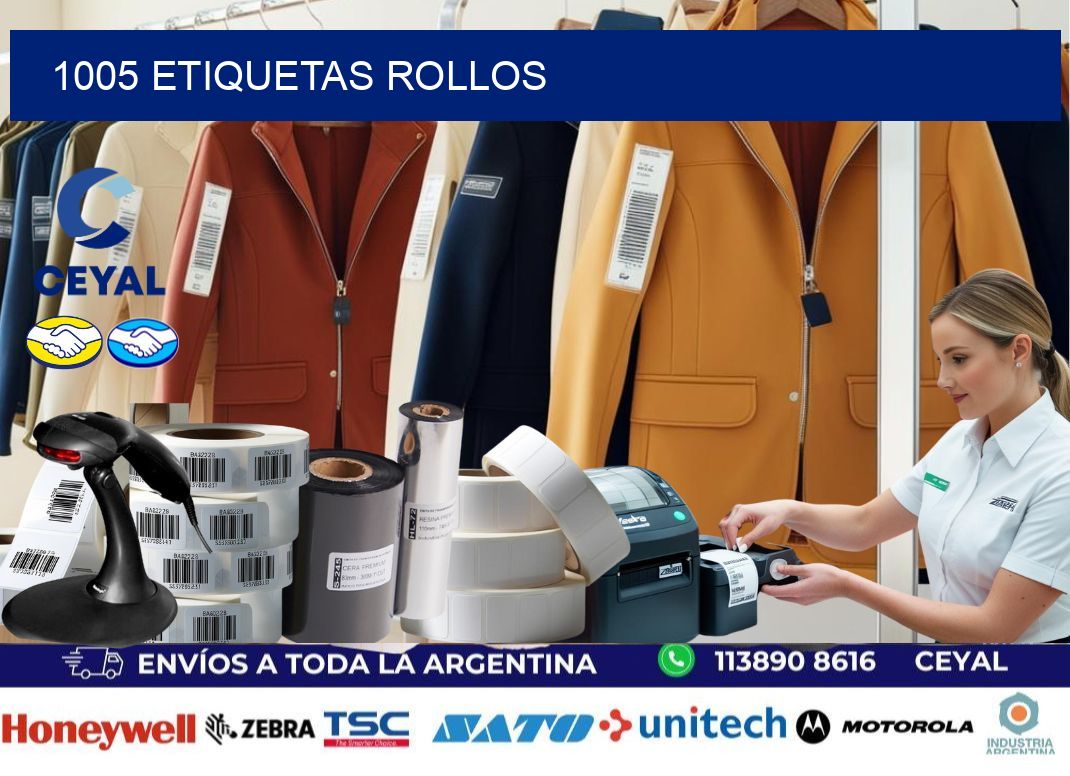 1005 etiquetas rollos
