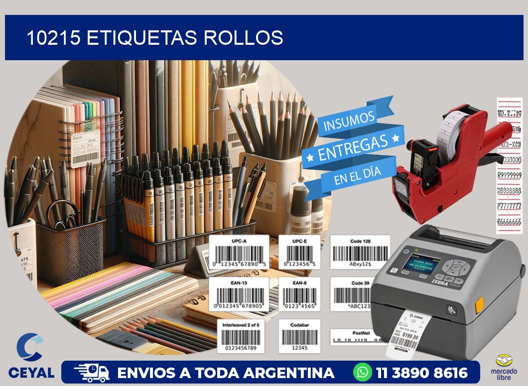 10215 etiquetas rollos