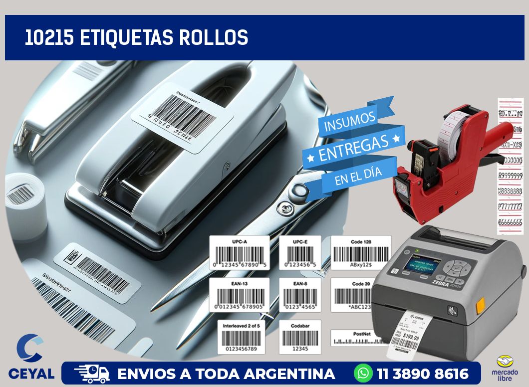 10215 etiquetas rollos