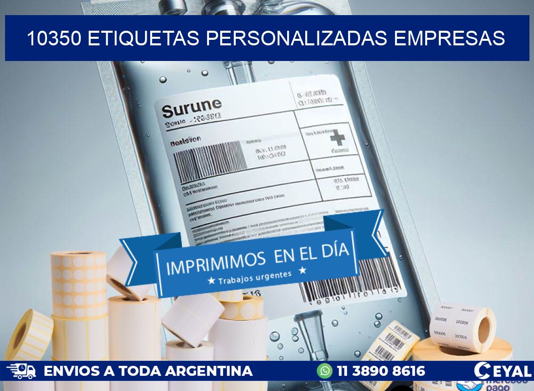 10350 Etiquetas personalizadas empresas