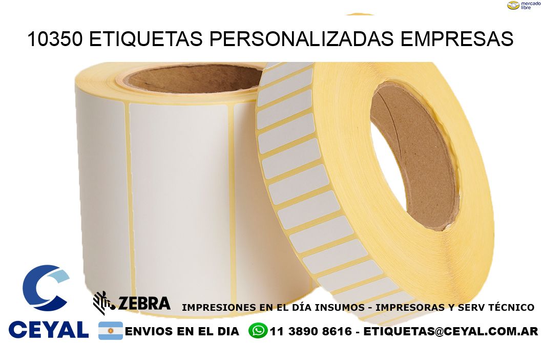 10350 Etiquetas personalizadas empresas