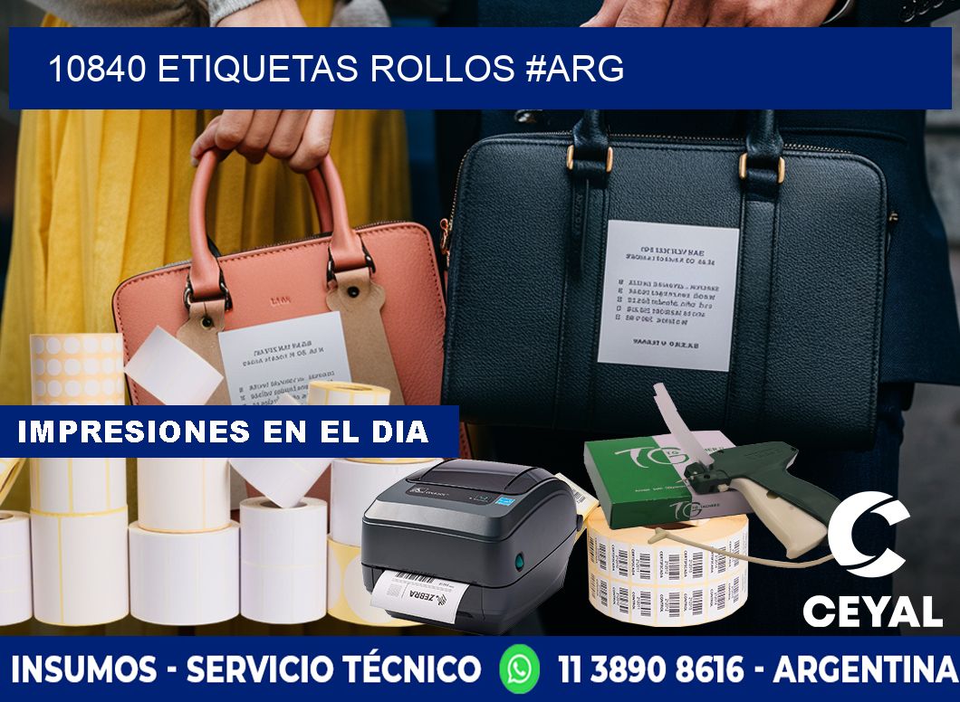 10840 etiquetas rollos #ARG