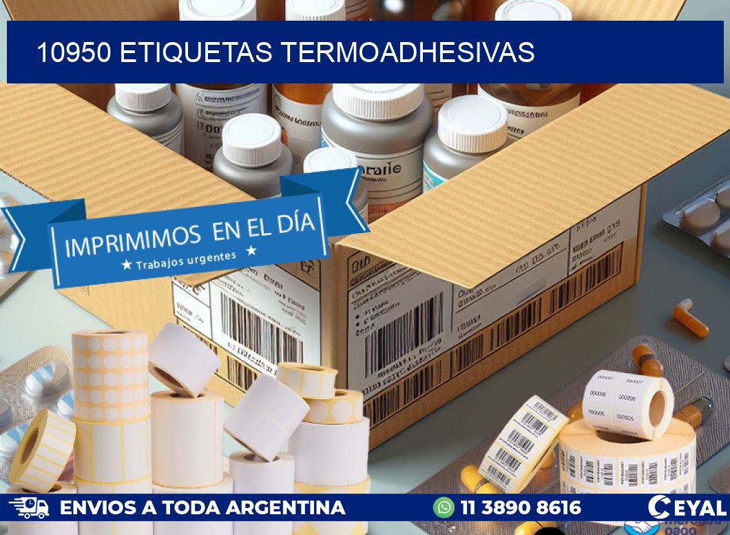 10950 etiquetas termoadhesivas
