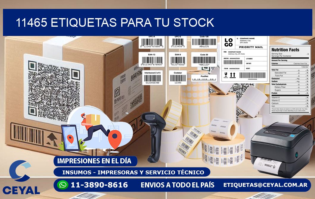 11465 etiquetas para tu stock