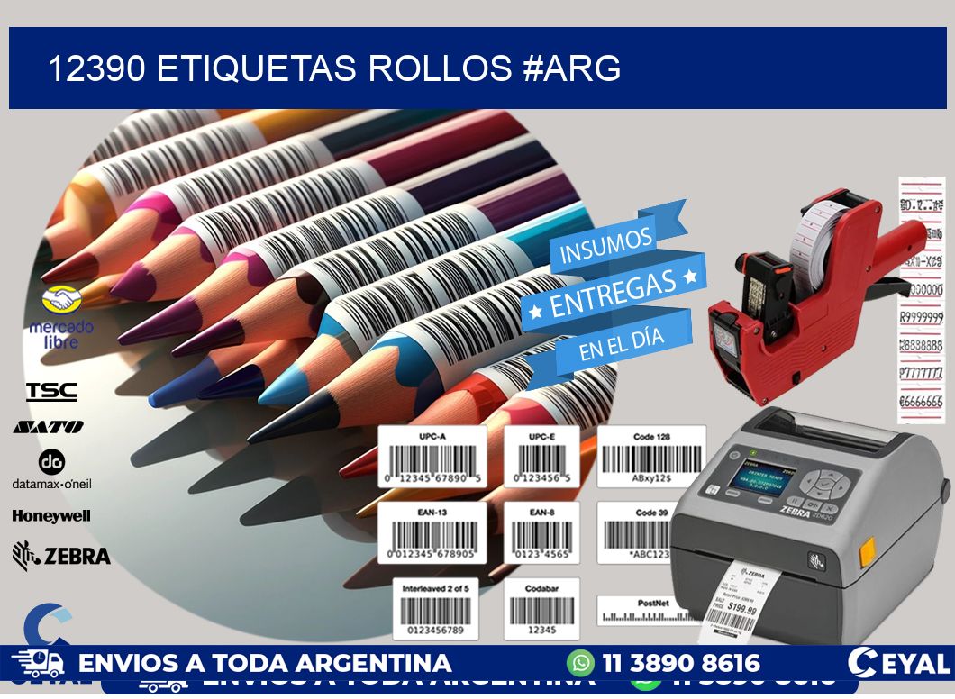 12390 etiquetas rollos #ARG