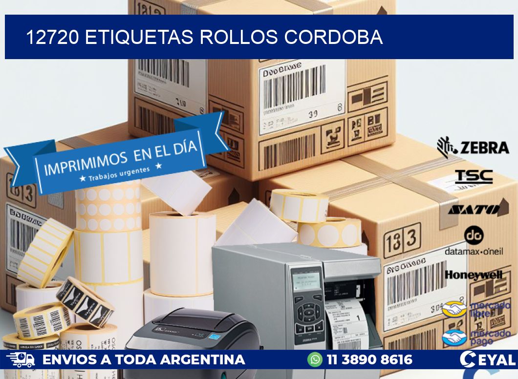 12720 etiquetas rollos CORDOBA
