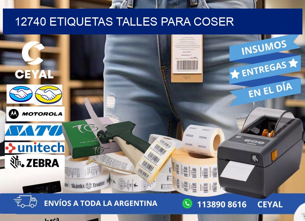 12740 ETIQUETAS TALLES PARA COSER