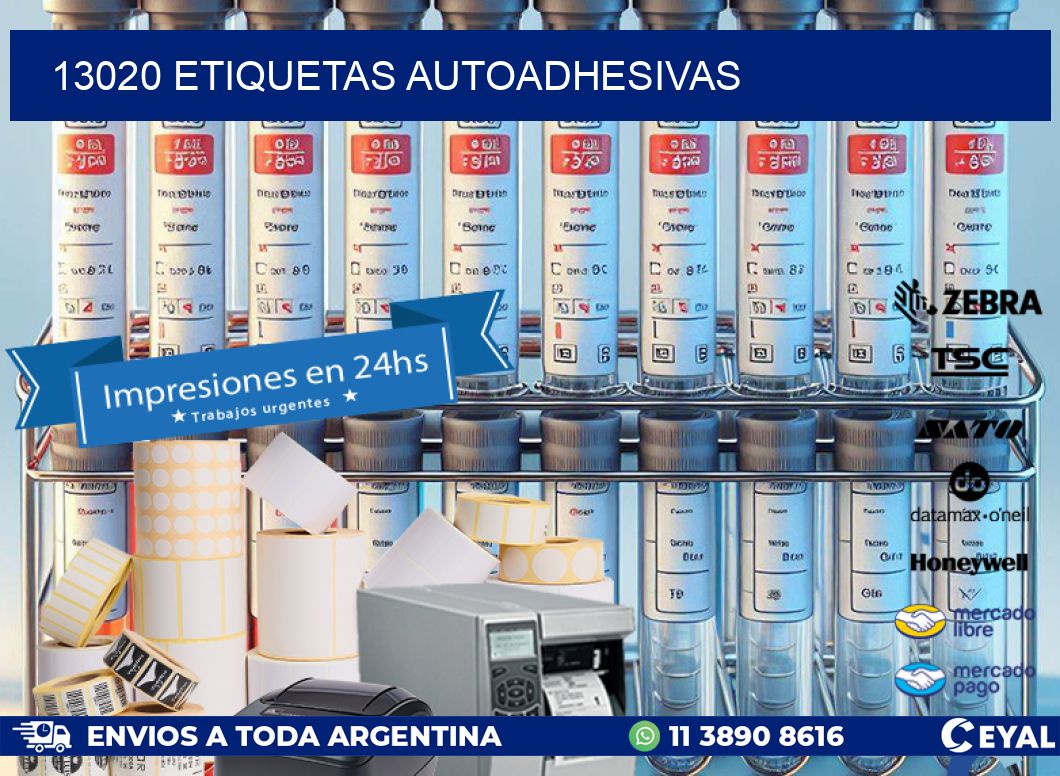 13020 etiquetas autoadhesivas