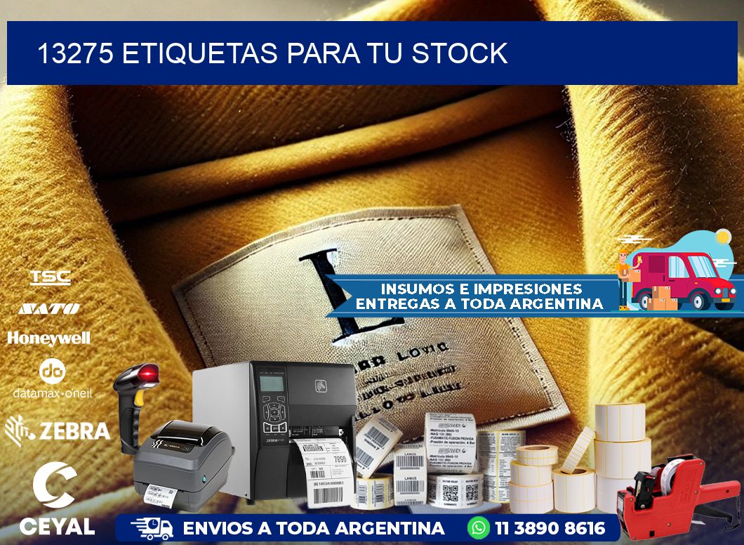 13275 etiquetas para tu stock