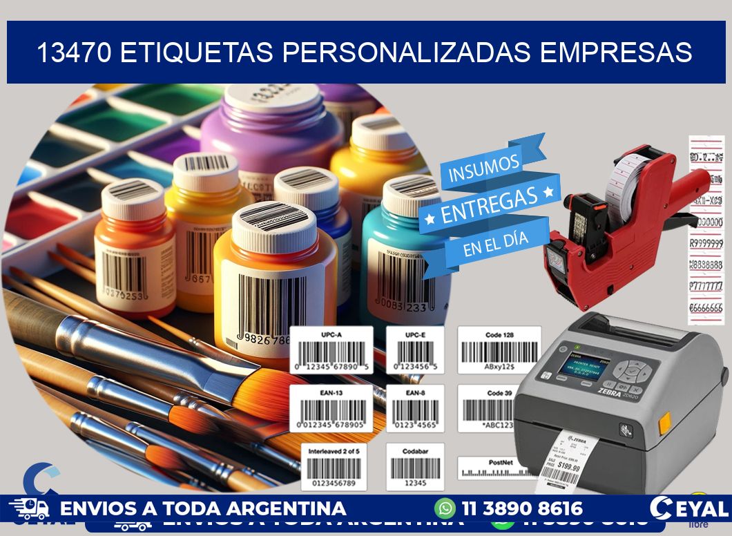 13470 Etiquetas personalizadas empresas