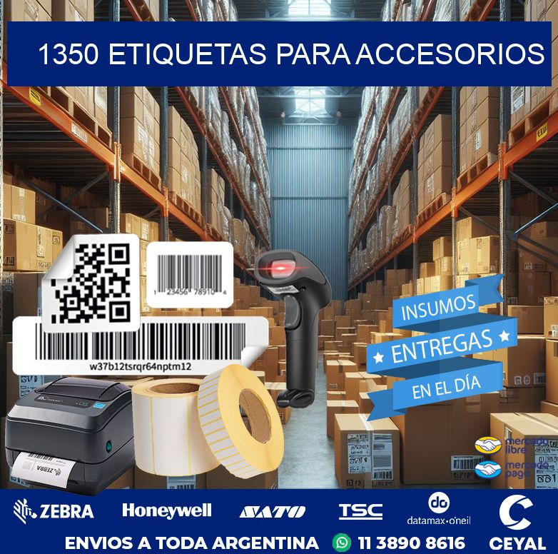 1350 Etiquetas para accesorios