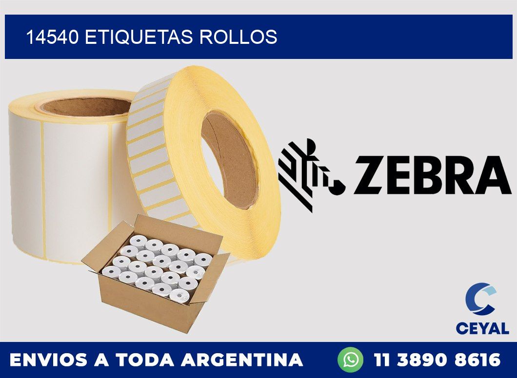 14540 etiquetas rollos