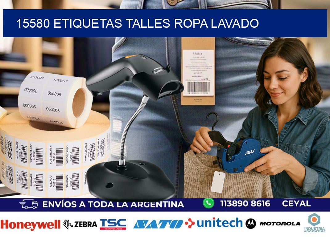 15580 ETIQUETAS TALLES ROPA LAVADO
