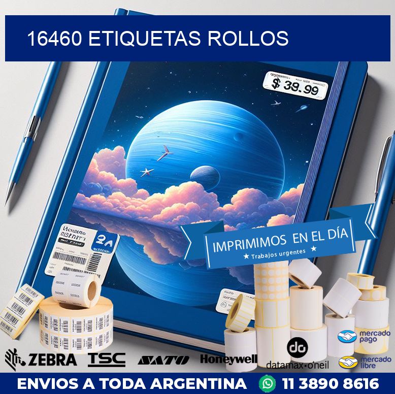 16460 etiquetas rollos