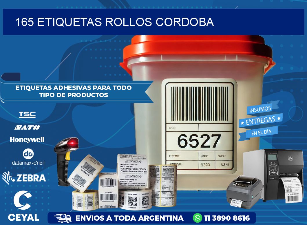 165 etiquetas rollos CORDOBA