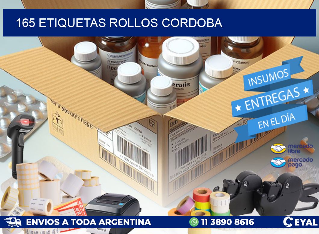 165 etiquetas rollos CORDOBA