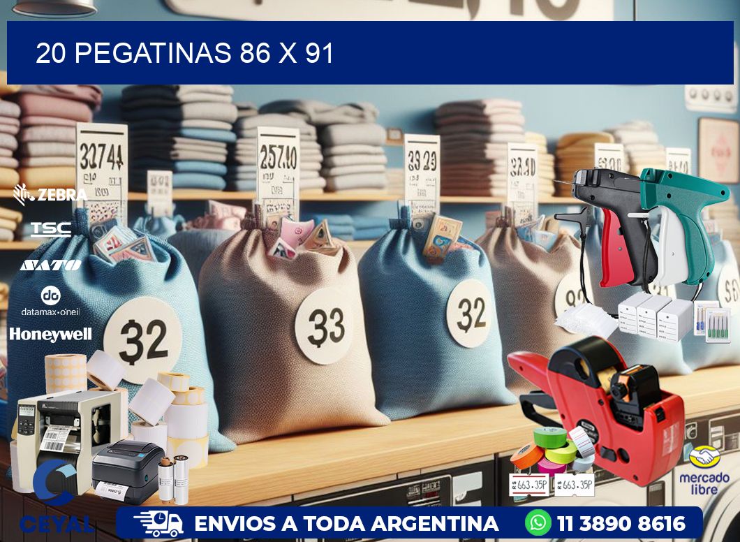 20 PEGATINAS 86 x 91