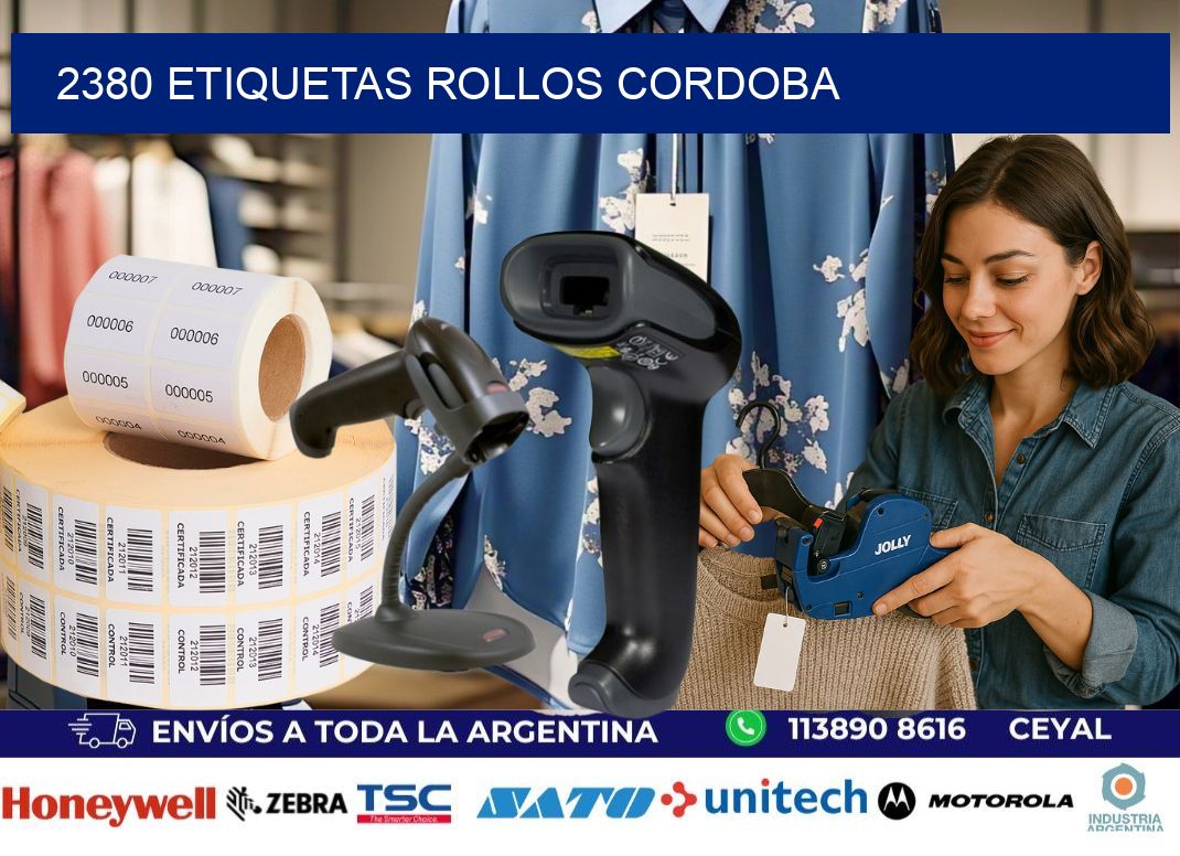2380 etiquetas rollos CORDOBA