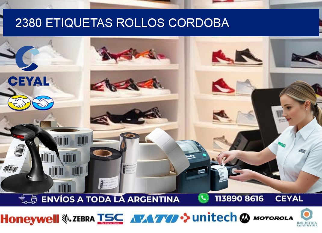 2380 etiquetas rollos CORDOBA