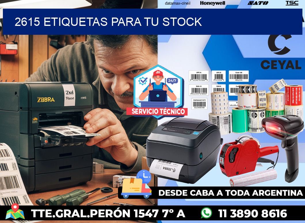 2615 etiquetas para tu stock