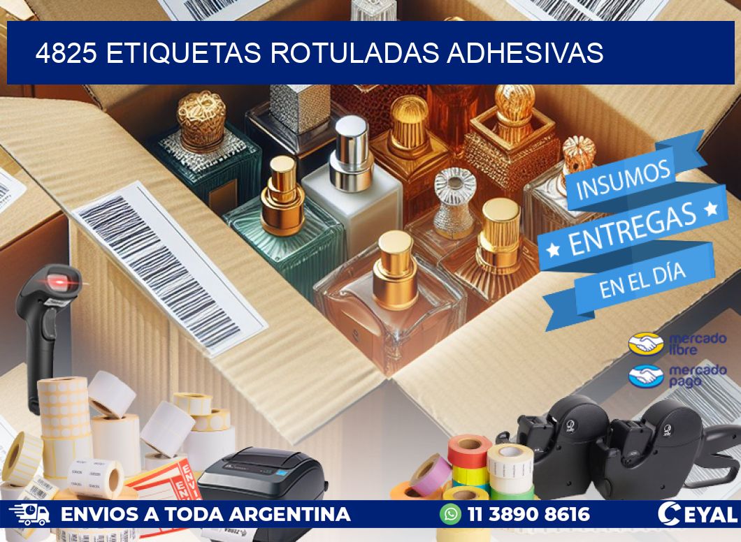 4825 etiquetas rotuladas adhesivas