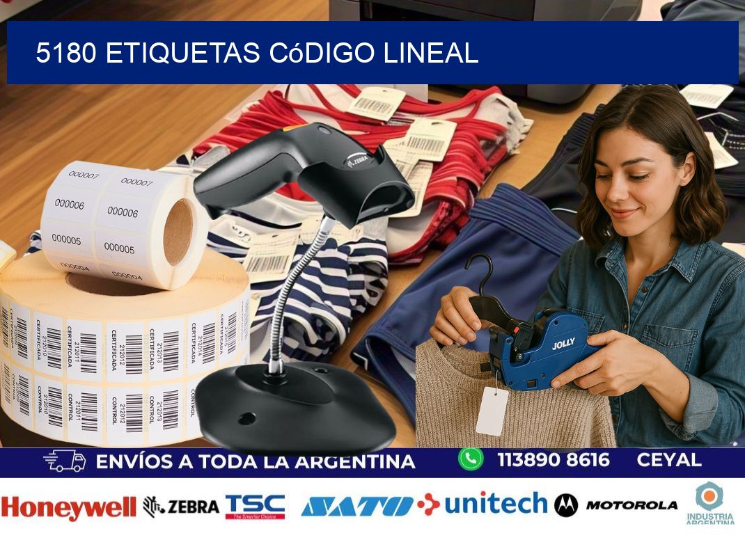 5180 Etiquetas código lineal