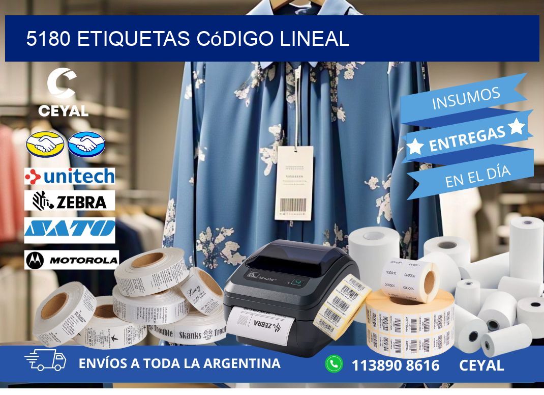 5180 Etiquetas código lineal