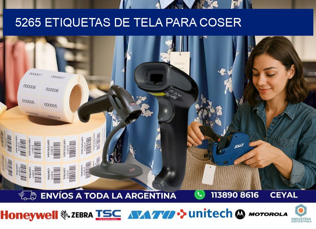 5265 Etiquetas de tela para coser