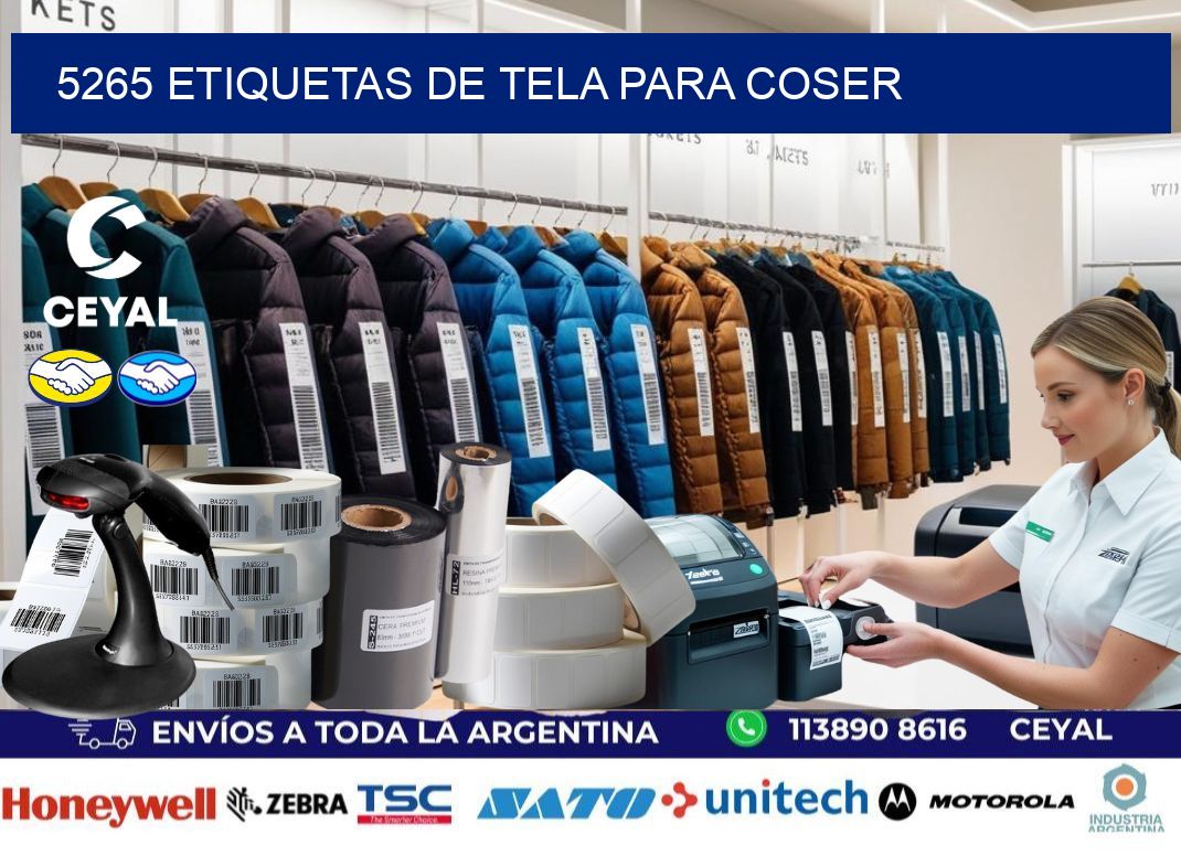 5265 Etiquetas de tela para coser