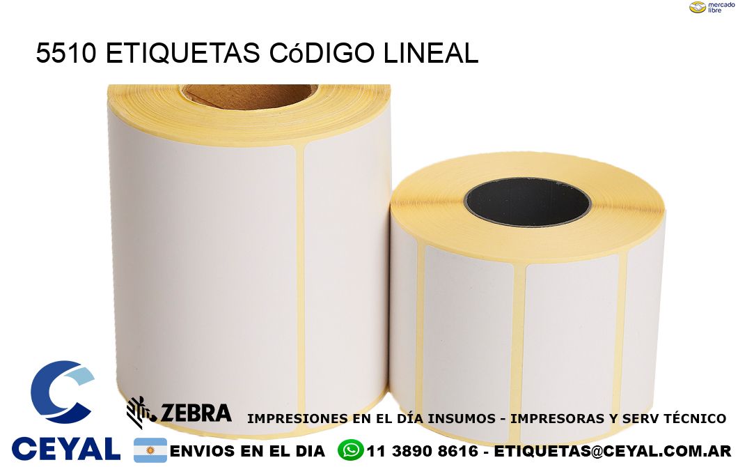 5510 Etiquetas código lineal