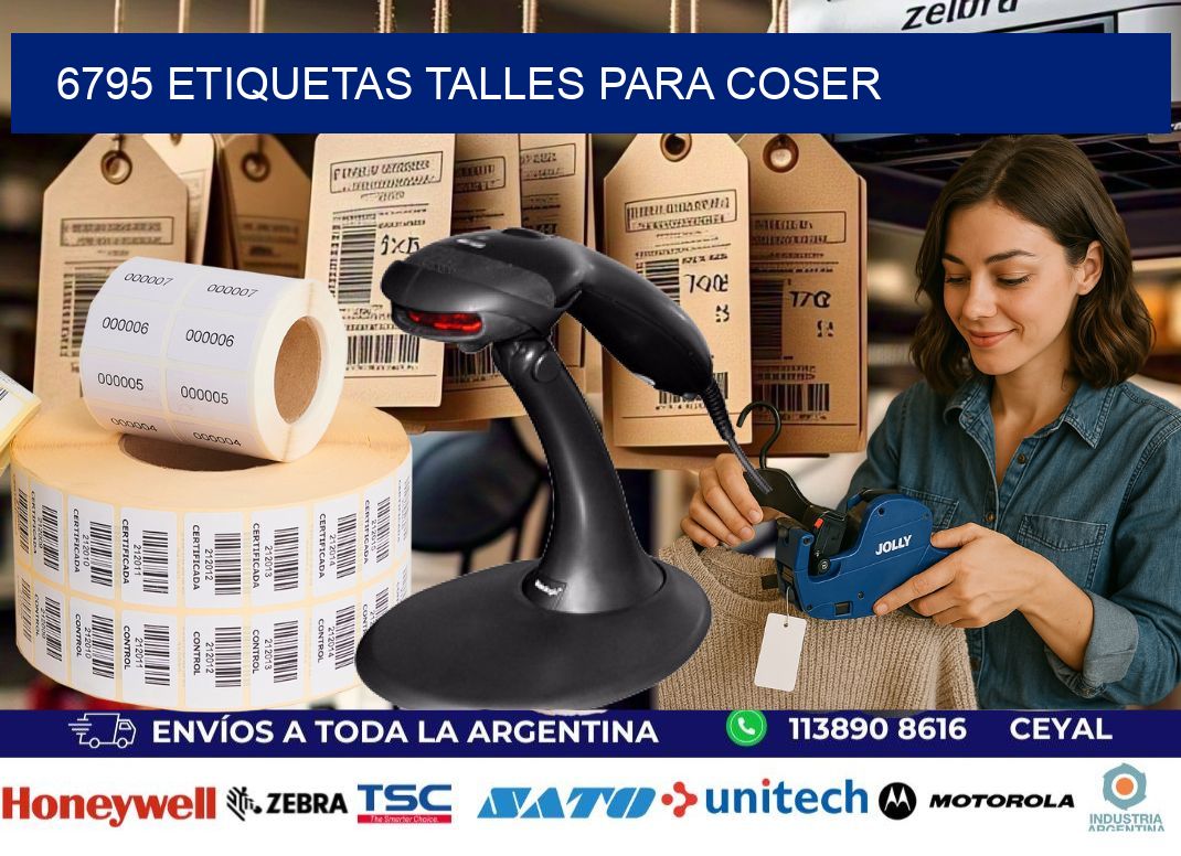 6795 ETIQUETAS TALLES PARA COSER