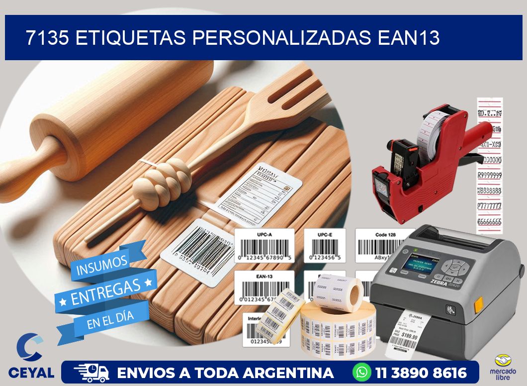 7135 Etiquetas personalizadas ean13