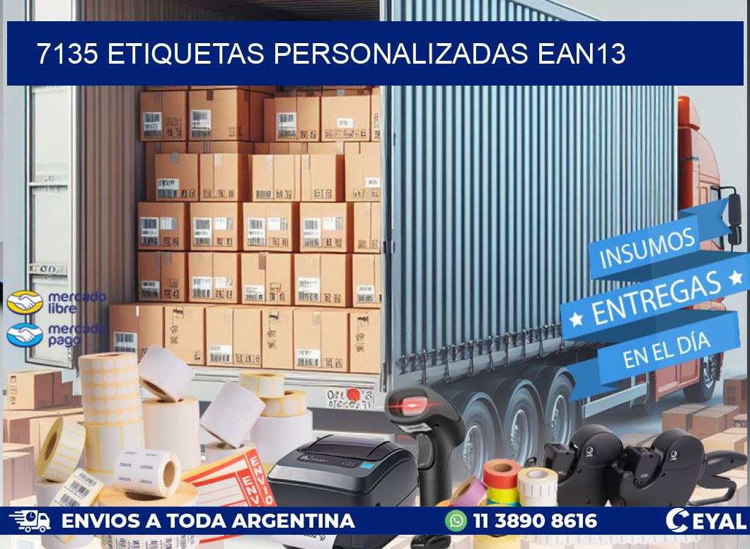 7135 Etiquetas personalizadas ean13