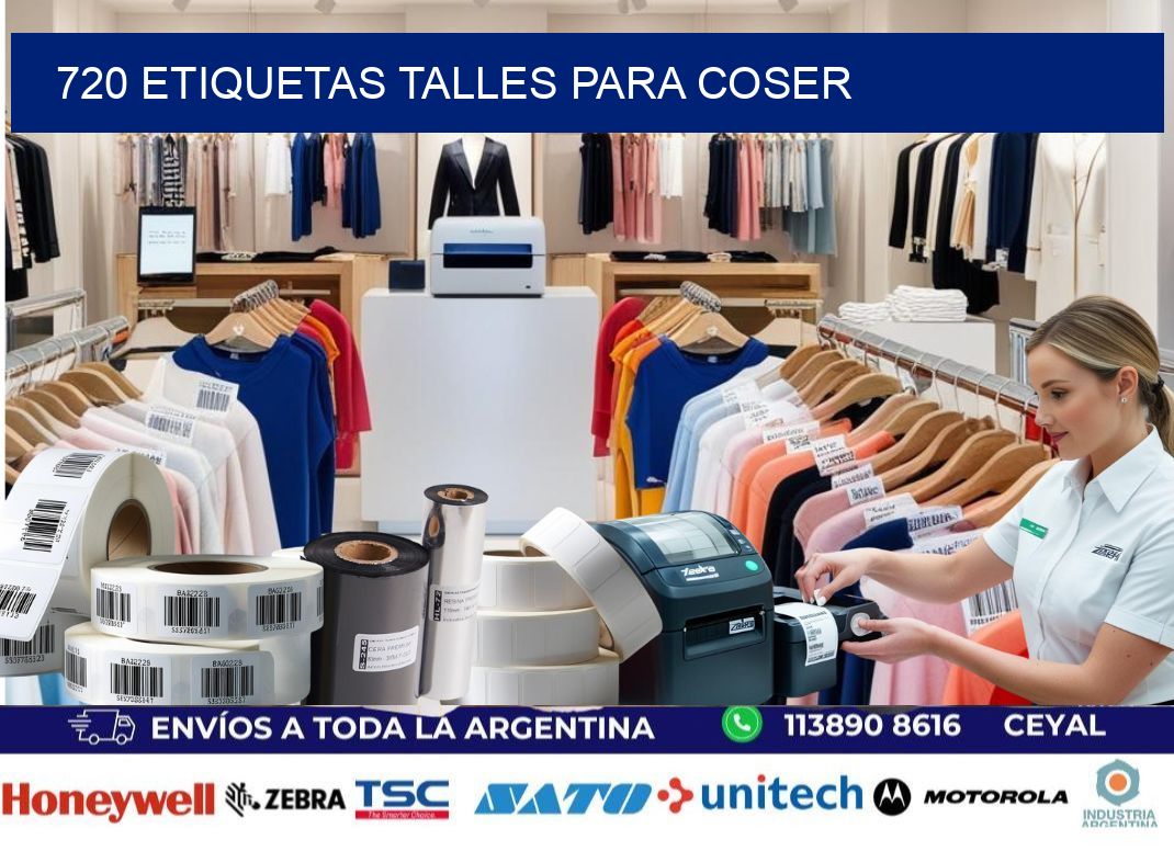 720 ETIQUETAS TALLES PARA COSER