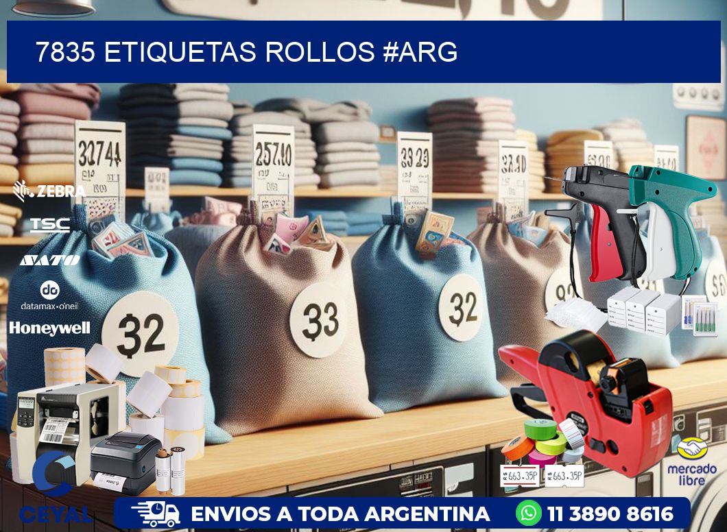 7835 etiquetas rollos #ARG
