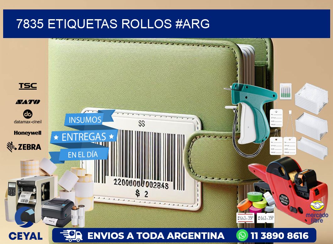 7835 etiquetas rollos #ARG