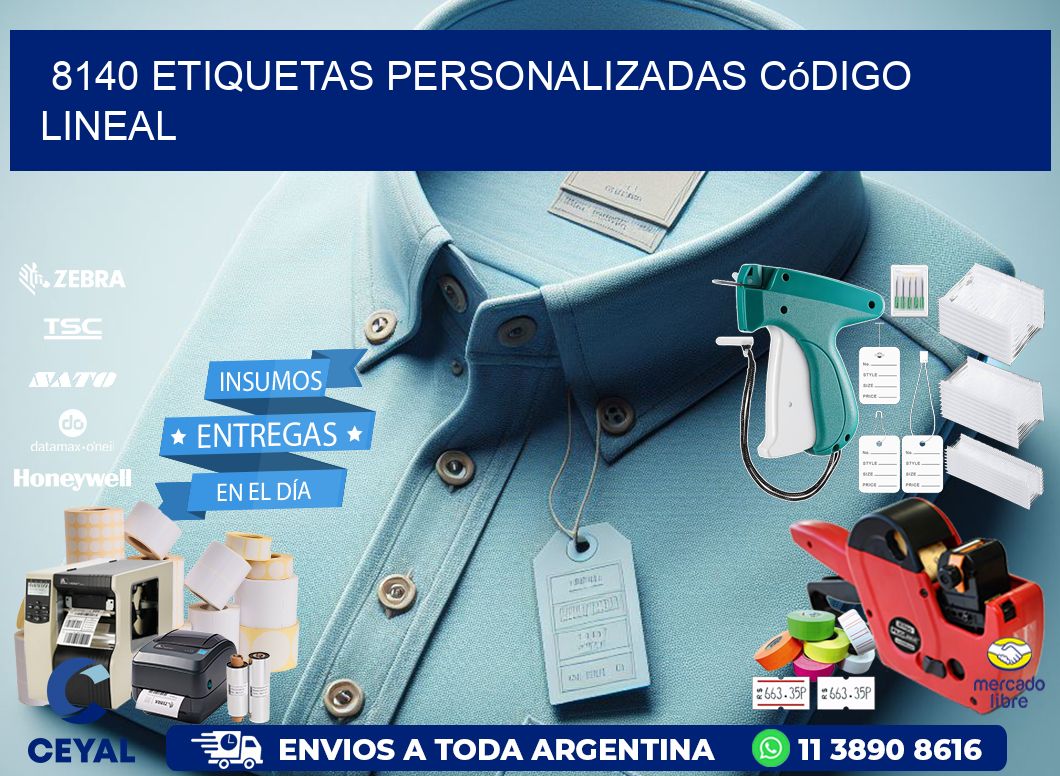 8140 Etiquetas personalizadas código lineal