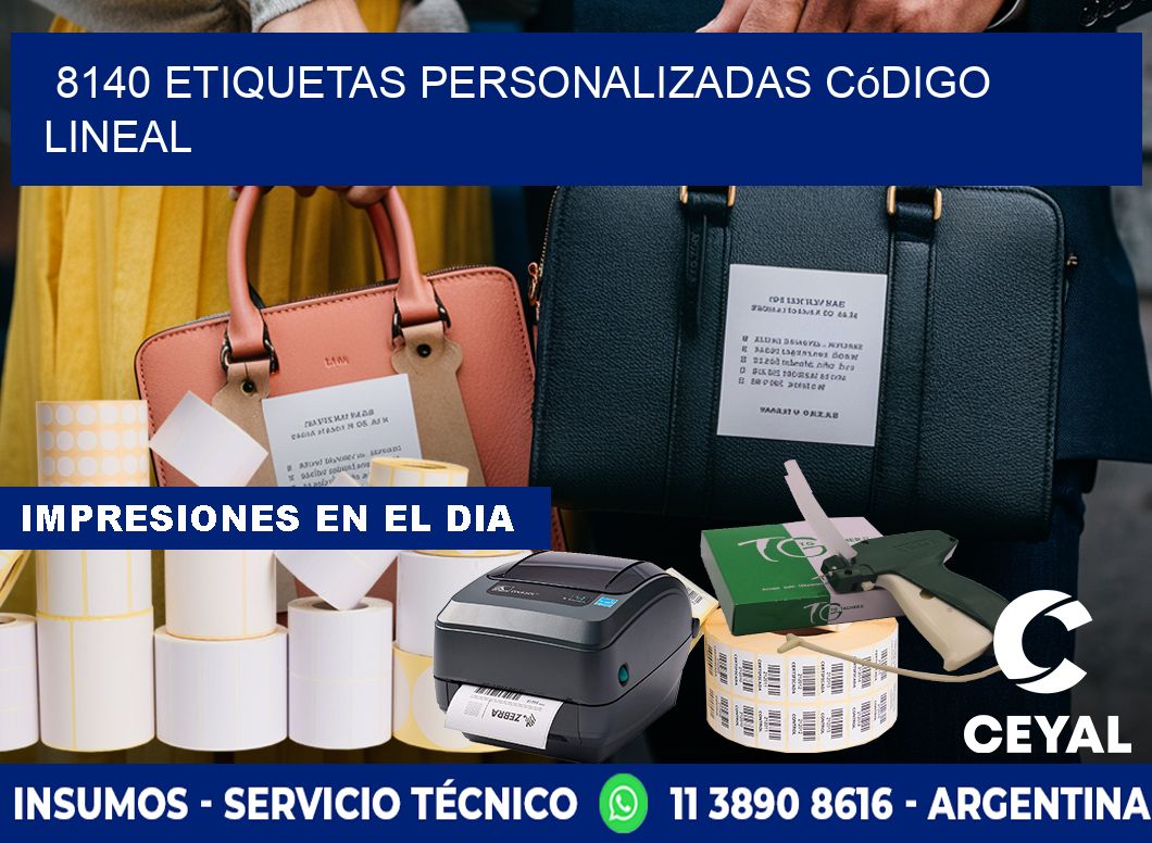 8140 Etiquetas personalizadas código lineal