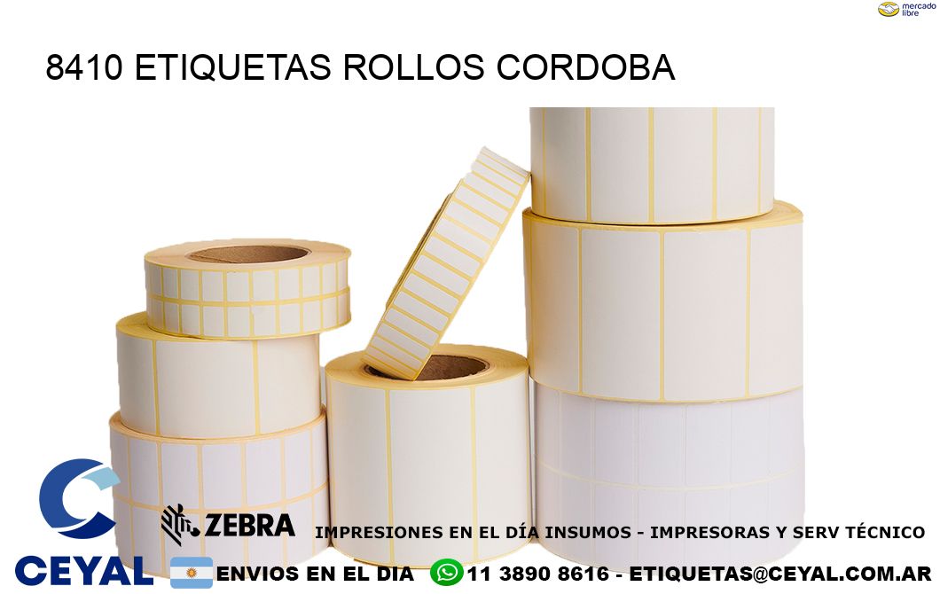 8410 etiquetas rollos CORDOBA
