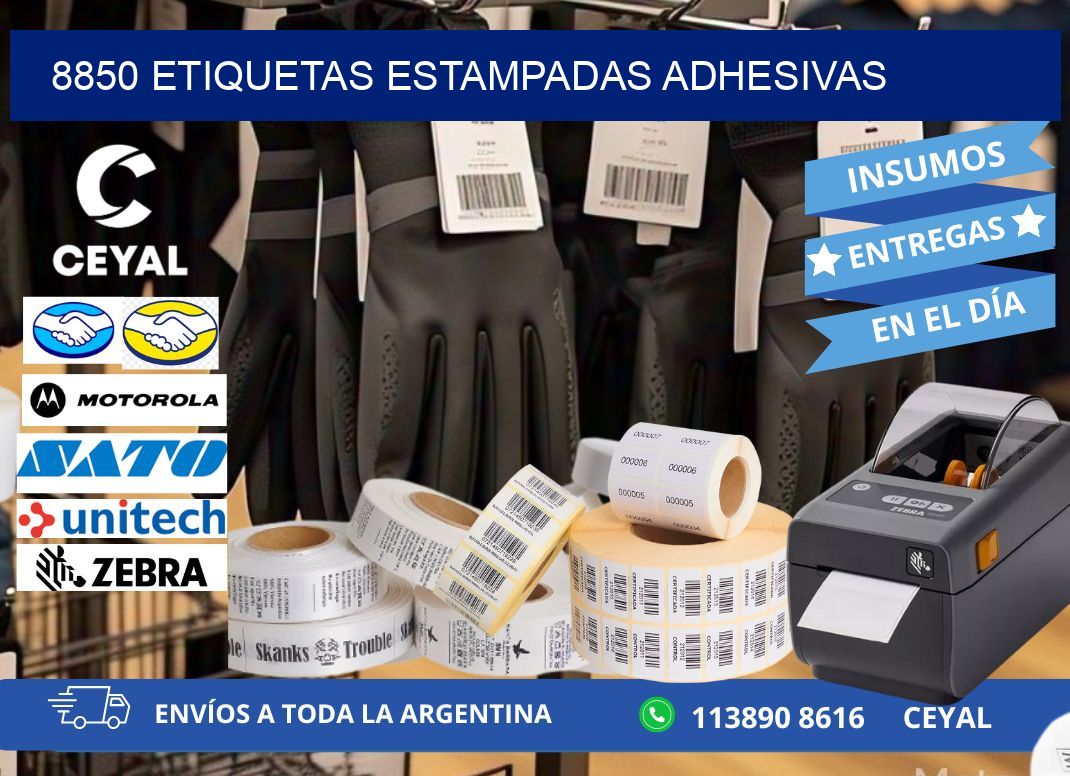 8850 etiquetas estampadas adhesivas