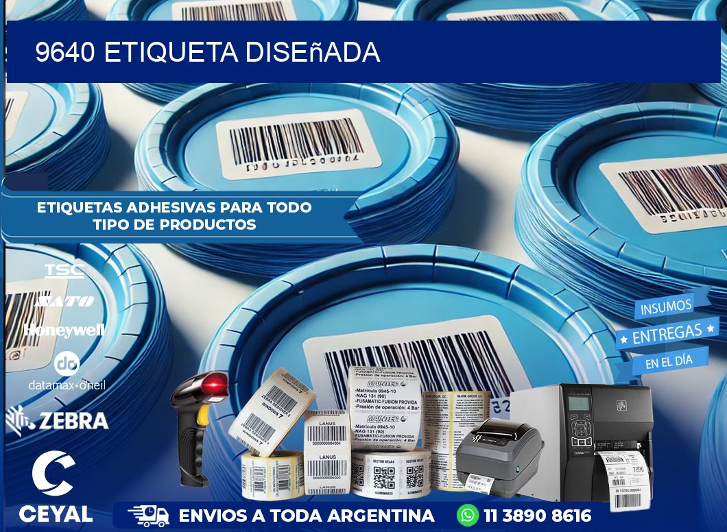 9640 etiqueta diseñada