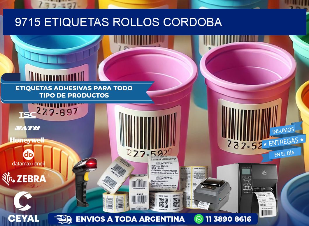 9715 etiquetas rollos CORDOBA