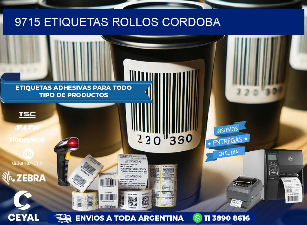 9715 etiquetas rollos CORDOBA