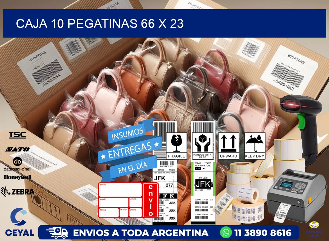 CAJA 10 PEGATINAS 66 x 23