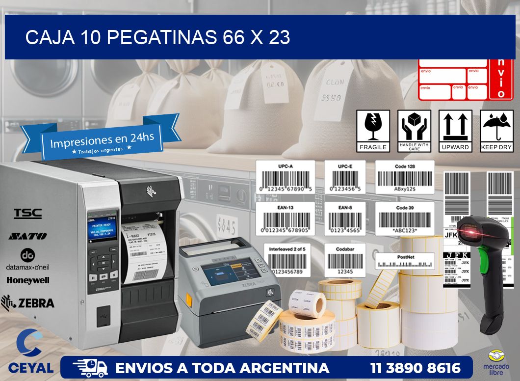 CAJA 10 PEGATINAS 66 x 23